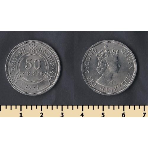 Британский Гондурас 50 центов 1971