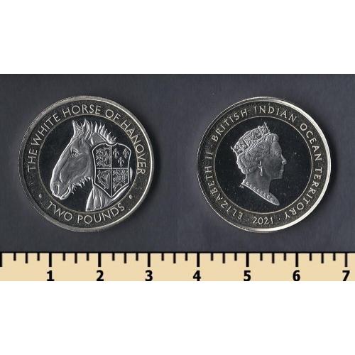 Британский Индийский океан 2 фунта 2021