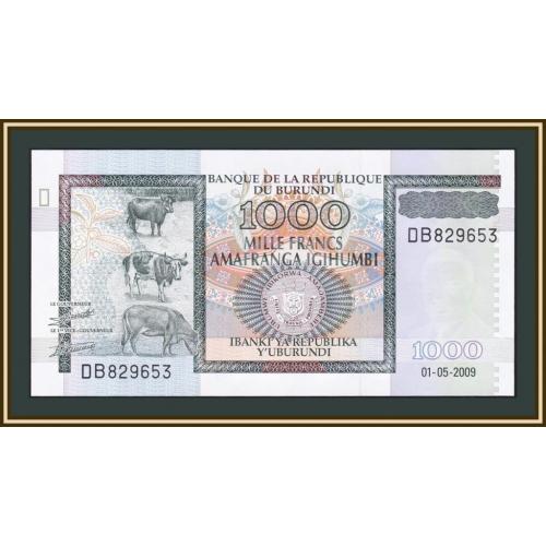 Бурунди 1000 франков 2009 P-46 UNC