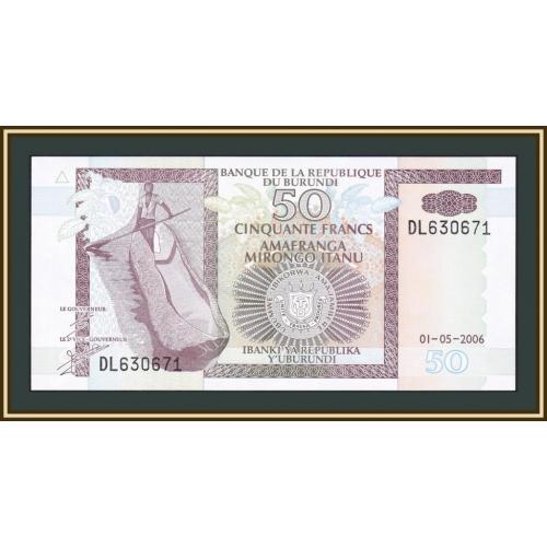 Бурунди 50 франков 2006 P-36 (36f) UNC