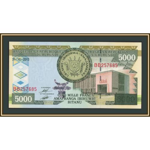 Бурунди 5000 франков 2013 P-48 (48с) UNC