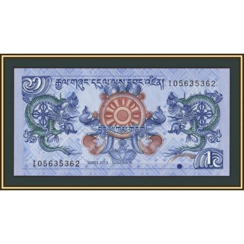 Бутан 1 нгултрум 2013 P-27 (27b) UNC