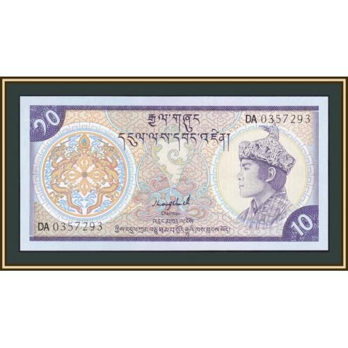 Бутан 10 нгултрумов 1992 P-15 (15b) UNC