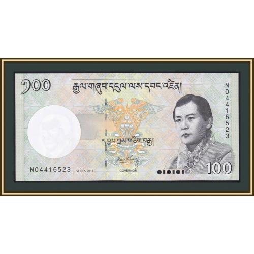Бутан 100 нгултрумов 2011 P-32 (32b) UNC