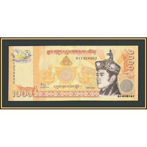 Бутан 1000 нгултрумов 2016 P-34 (34a.2) UNC