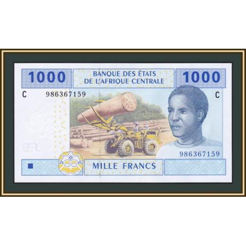 Центральная Африка (C - Чад) 1000 франков 2002 (2021) P-607 Cа UNC