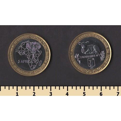 Чад 4500 франков 2005