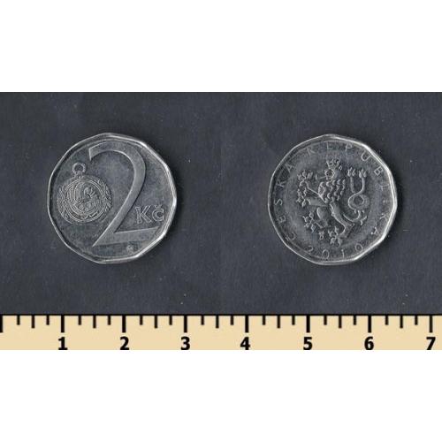 ЧЕХИЯ 2 КРОНЫ 1993-2014