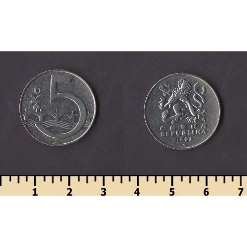 Чехия 5 крон 1993