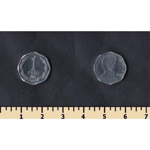 Чили 1 песо 2001