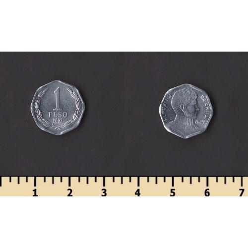 Чили 1 песо 2002