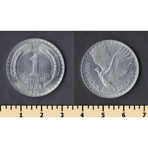 Чили 1 сентесимо 1963