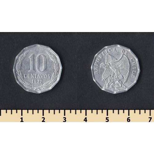 Чили 10 сентаво 1977