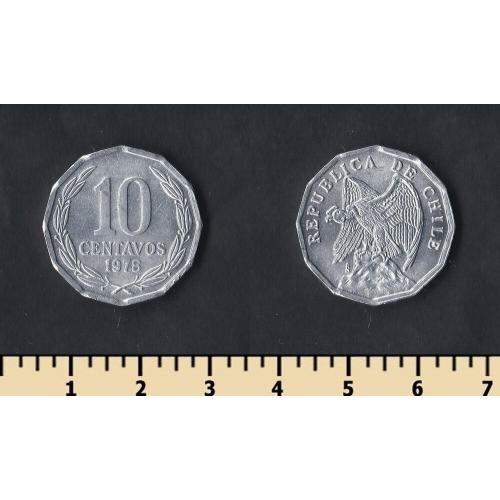 Чили 10 сентаво 1978