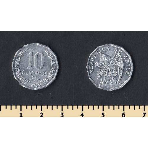 Чили 10 сентаво 1978