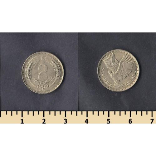 Чили 2 сентесимо 1969