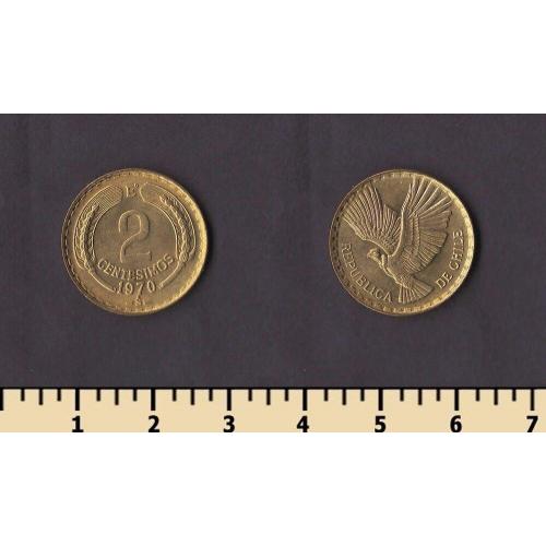 Чили 2 сентесимо 1970