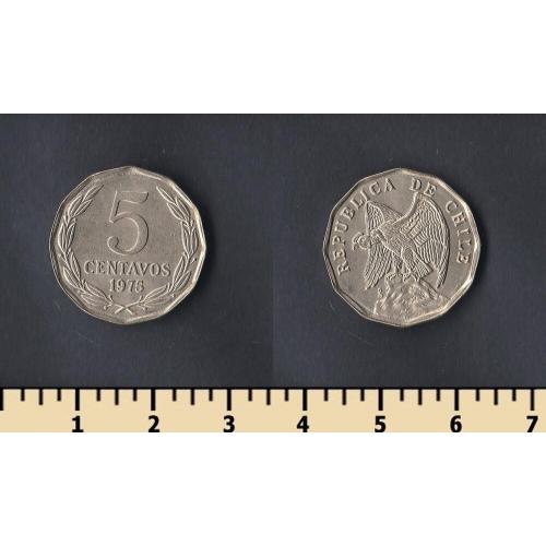 Чили 5 сентаво 1975