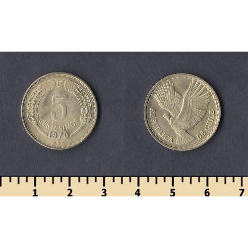 Чили 5 сентесимо 1970