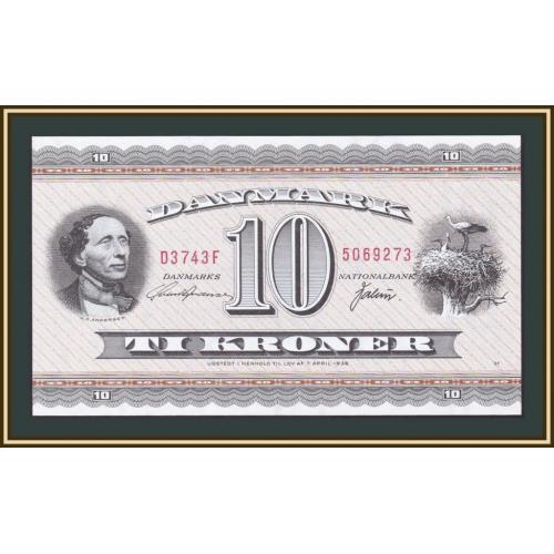 Дания 10 крон 1936 (1974) P-44 (44аi.2) UNC