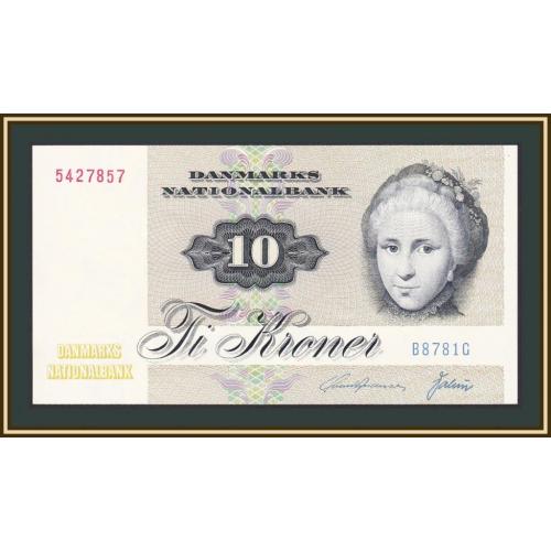 Дания 10 крон 1972 (1978) P-48 (48h.1) UNC