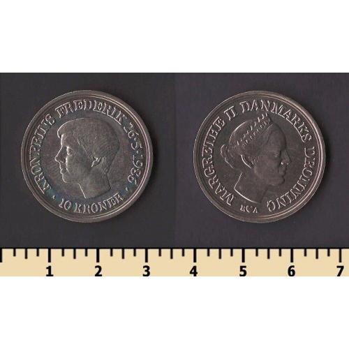 Дания 10 крон 1986