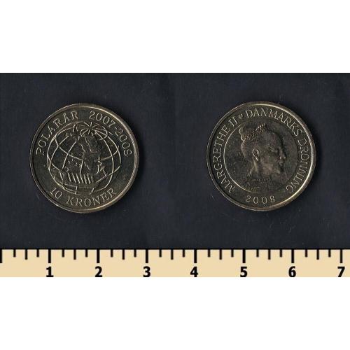 Дания 10 крон 2008