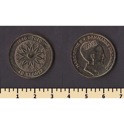 Дания 20 крон 2020