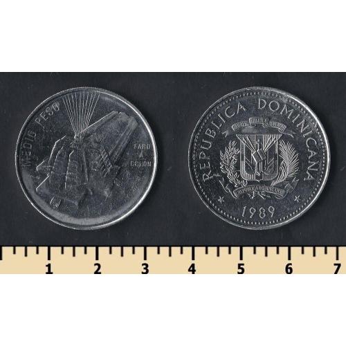 Доминиканская республика 1/2 песо 1989