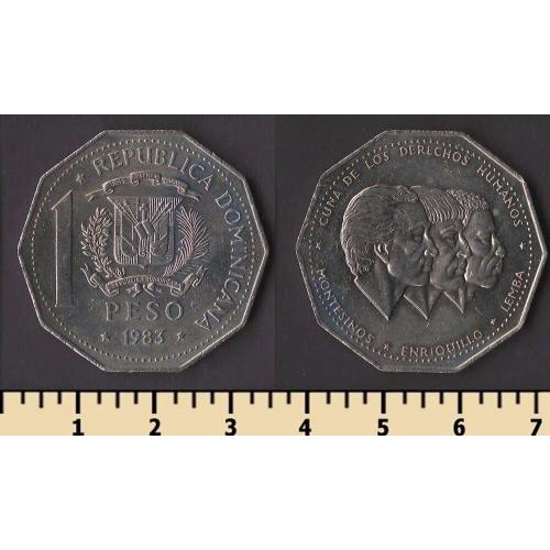 Доминиканская республика 1 песо 1983