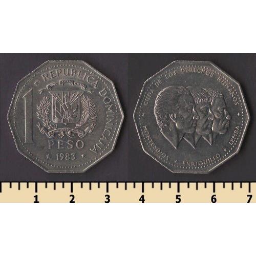 Доминиканская республика 1 песо 1983