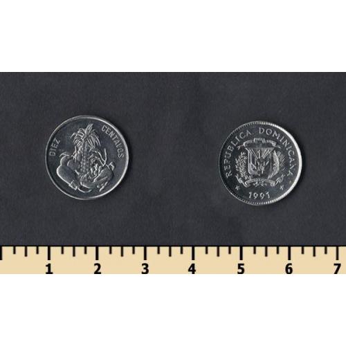Доминиканская республика 10 сентаво 1989-1991