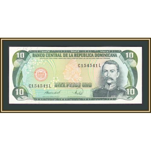 Доминиканская Республика (Доминикана) 10 песо 1988 P-119 (119c.3) UNC