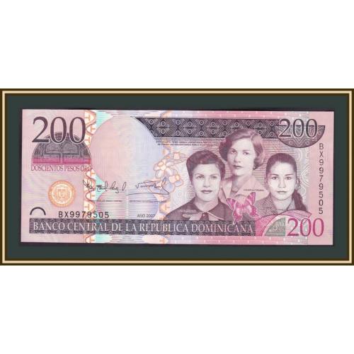 Доминиканская Республика (Доминикана) 200 песо 2007 P-178 (178a) a-UNC