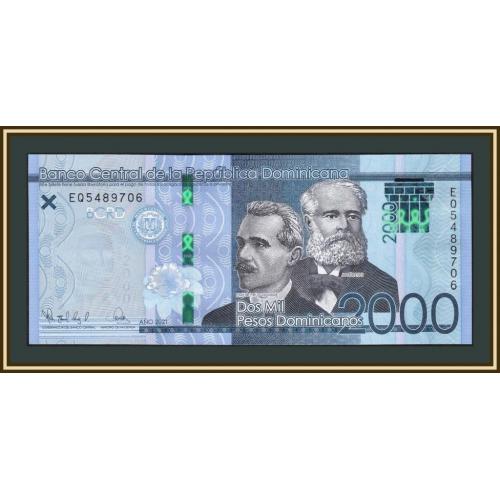 Доминиканская Республика (Доминикана) 2000 песо 2021 P-194 (194e) UNC