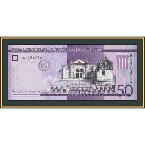 Доминиканская Республика (Доминикана) 50 песо 2017 P-189 (189d) UNC