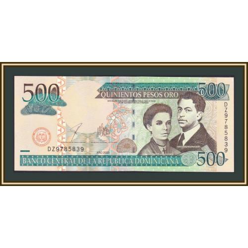 Доминиканская Республика (Доминикана) 500 песо 2003 P-172 (172b) UNC