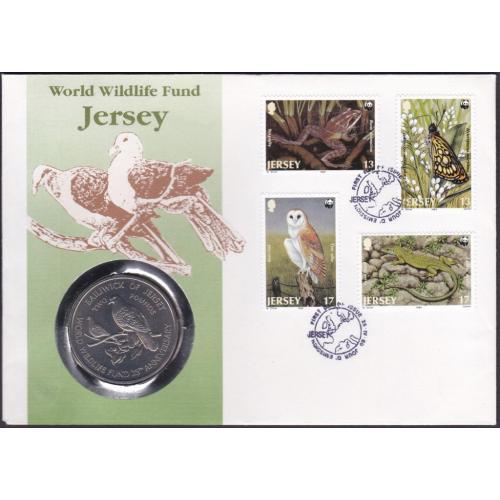 Джерси остров 2 фунта 1987