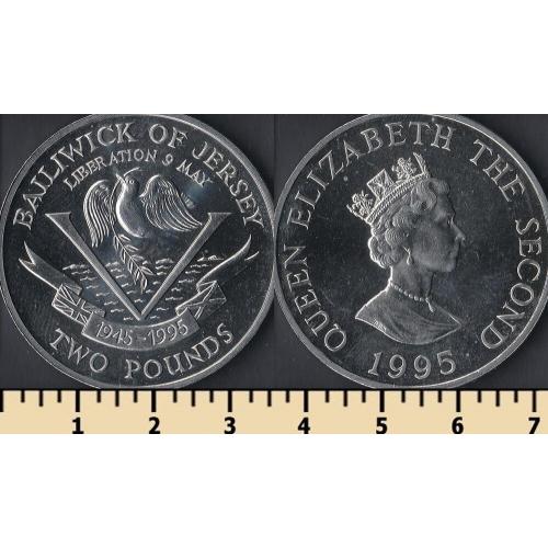 Джерси остров 2 фунта 1995