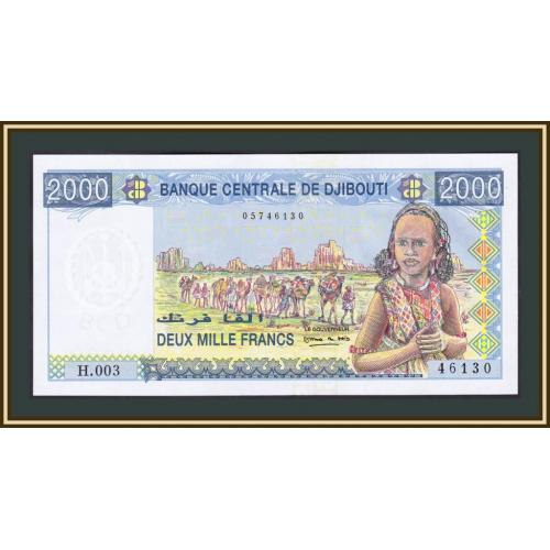 Джибути 2000 франков 2008 P-43 UNC