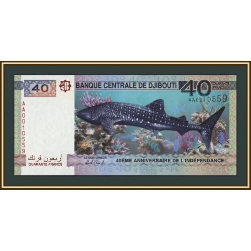 Джибути 40 франков 2017 P-46 (46a.2) UNC