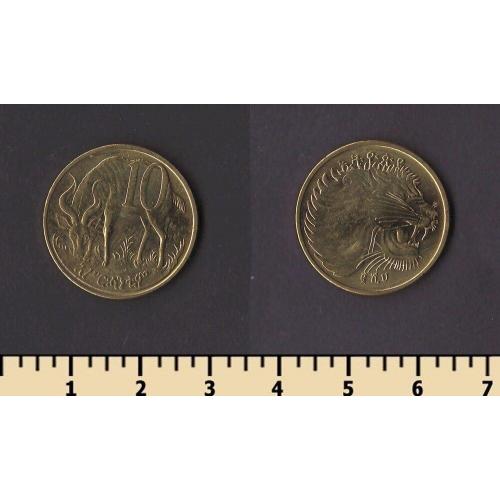 Эфиопия 10 центов 2008