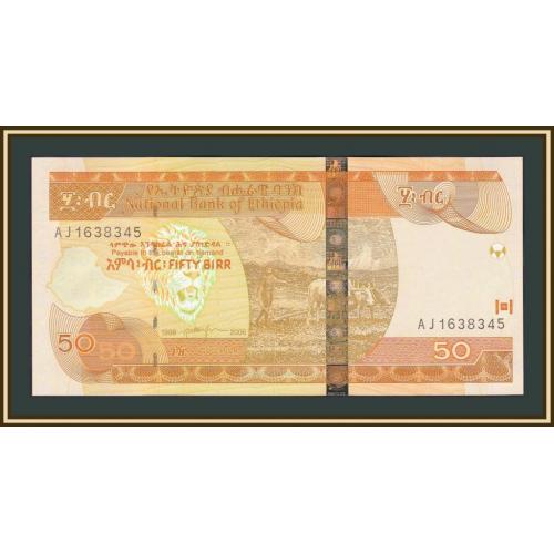 Эфиопия 50 быр 1998 (2006) P-51 (51c) UNC