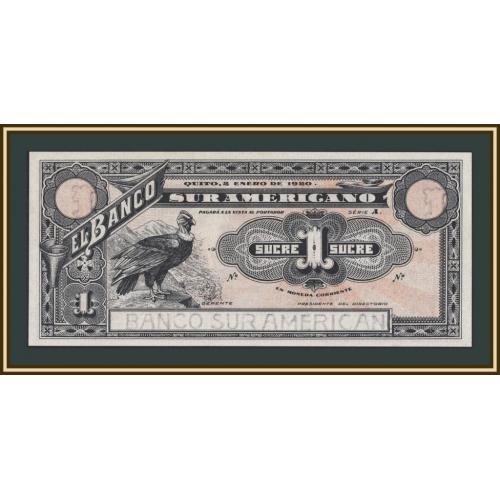 Эквадор 1 сукре 1920 P-S251r UNC