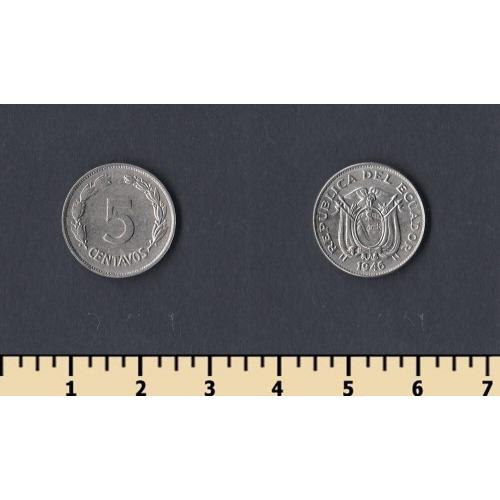 Эквадор 5 сентаво 1946