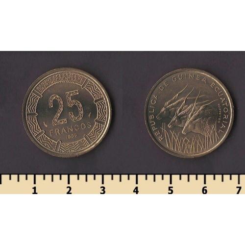 Экваториальная Гвинея 25 франков 1985