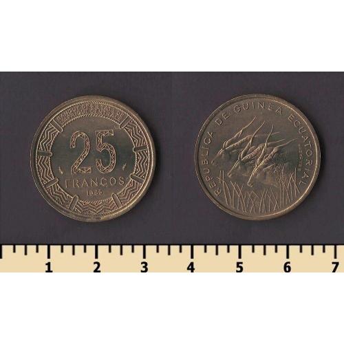 Экваториальная Гвинея 25 франков 1985