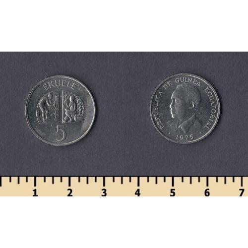 Экваториальная Гвинея 5 эквеле 1975
