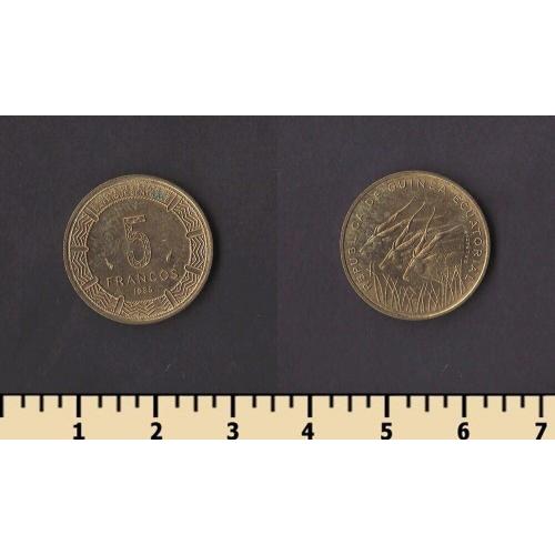 Экваториальная Гвинея 5 франков 1985