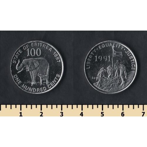 Эритрея 100 центов 1997